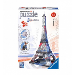 Puzzle 3D 216 elementów - Wieża Eiffla Edycja z flagami RAP125807